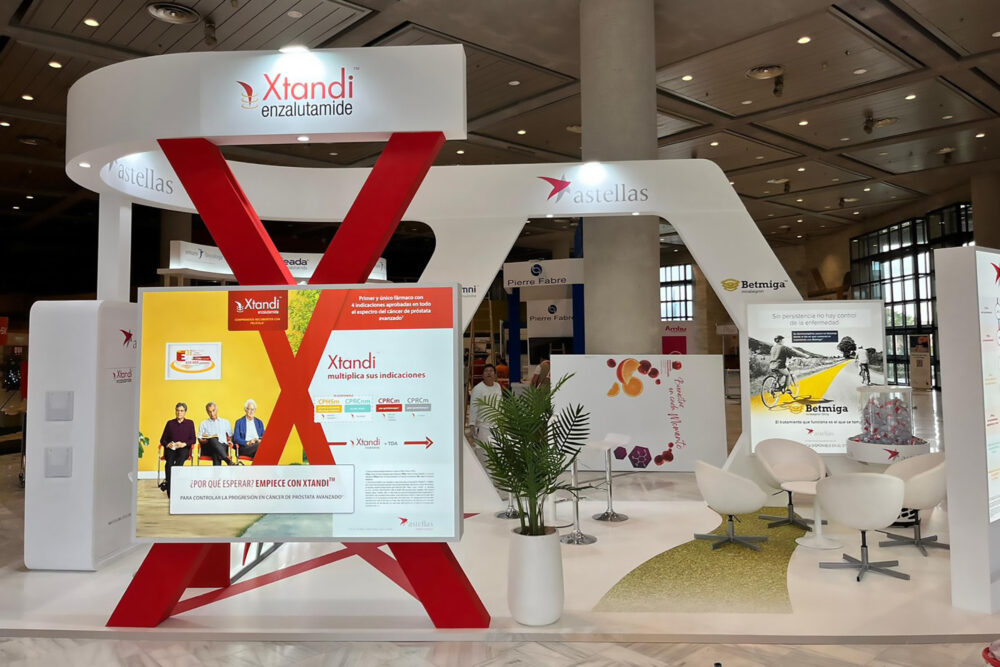 Stand Astellas en Granada - Fabricado y montado por Grupo Arte